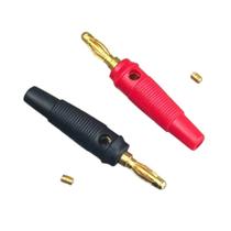 Par Conector Banana Macho Com Plugue De Derivação Para Cabos De Multímetro Fonte De Bancada
