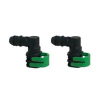 Par Conector Mangueira Combustível 90 Com Anel Grosso