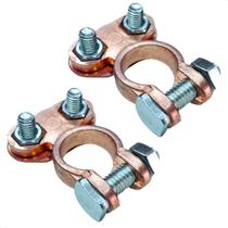 Par Conector Terminal de Bateria Universal Sapão Automotivo Positivo e Negativo