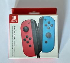 Par Controles Joycon sem fio Nintendo Switch Joy-Con (L)/(R) neon red e neon blue Nacional