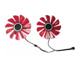 Par Cooler Para Xfx Rx570/80 Black Wolf Edition Red