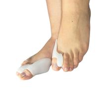 Par Corretor Protetor Dedão Joanete Silicone Halux Pés Cor Branco Tamanho 7CM Par Corretor Protetor Dedão Joanete Silicone Halux Pés Cor Branco Tamanho 7CM