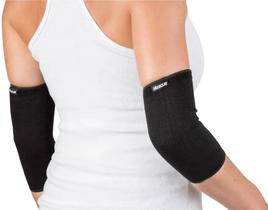 Par Cotoveleira Elástica Mercur Protetor Cotovelo Para Esporte Reforçada