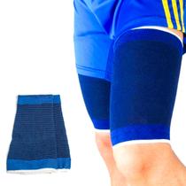 Par Coxal Elastico Suporte Coxa Compressão Evita Distensões COR:AZUL Par Coxal Elastico Suporte Coxa Compressão Evita Distensões COR:AZUL
