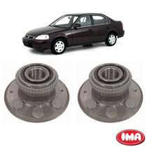 Par Cubo Da Roda Traseira Com Rolamento - Civic 1992 A 1993 - Al-997