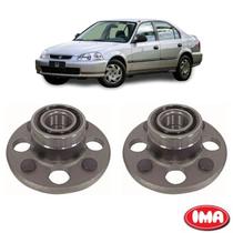 Par Cubo Da Roda Traseira Com Rolamento - Civic 1996 A 2000 - Al-963