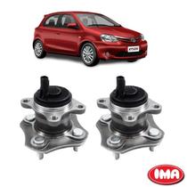 Par Cubo Da Roda Traseira Com Rolamento - Etios 2012 A 2016 - Al-569