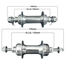 Par Cubo De Bike De Ferro Comum 36 Furos Rosca Esferado