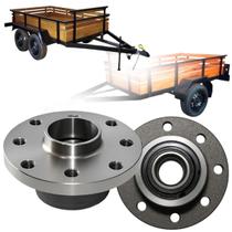 Par Cubo De Roda Multifuro Fiat Com Rolamento Para Carretinha Par Cubo De Roda Multifuro Fiat Com Rolamento Para Carretinha