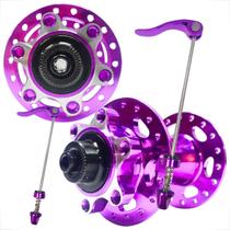 Par Cubos Alumínio 36F K7 Freehub HG para Disco roda rolamentada compatível 912v Roxo Guizzo