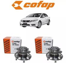 Par Cubos de Roda com Rolamento Traseiro C/ABS - Original Cofap Honda Civic 1.8 e 2.0 de 2012 a 2016