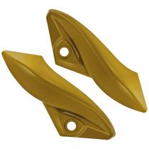 Par de Aba Lateral Do Farol Moto Cb 300r Ano 2010 2011 2013 AMARELO CAJU / VERMELHO PIMENTA