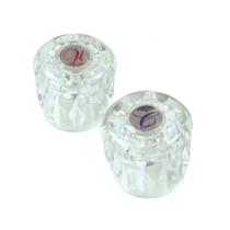 Par de acrílico transparente Danco 88304 com alças de torneira Par de acrílico transparente Danco 88304 com alças de torneira