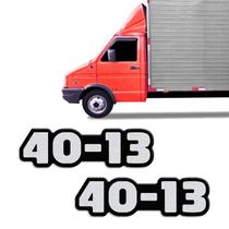 Par De Adesivos 40-13 Daily Iveco Emblema Lateral Resinado