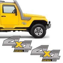 Par De Adesivos 4x4 Diesel Troller 2012/2013 Emblema Cromado Par De Adesivos 4x4 Diesel Troller 2012/2013 Emblema Cromado