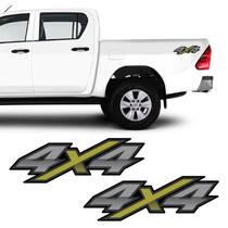 Par De Adesivos 4x4 Hilux Flex 2016 2017 2018 Emblema Verde Par De Adesivos 4x4 Hilux Flex 2016 2017 2018 Emblema Verde