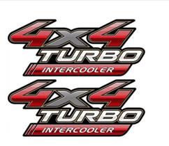 Par De Adesivos 4x4 Turbo Intercooler Hilux 2009 10 11 12 - Resitank