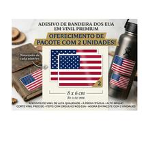 Par De Adesivos Bandeira Americana Carro Moto Notebook 8x6 Par De Adesivos Bandeira Americana Carro Moto Notebook 8x6