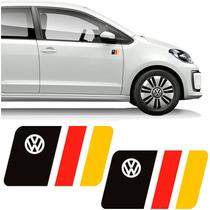 Par de Adesivos Bandeira País Alemanha Emblema Volkswagen