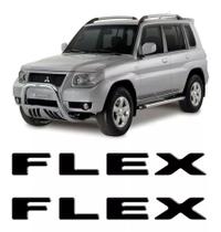 Par De Adesivos Capô Traseiro Mitsubishi Pajero Tr4 Flex Par De Adesivos Capô Traseiro Mitsubishi Pajero Tr4 Flex