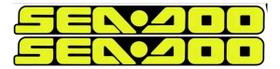Par de Adesivos Casco Compatível Seadoo GTI 170 SE 2024