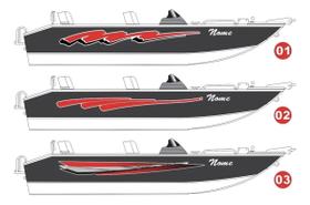 Par de Adesivos Compatível Lancha/Barco Personalizado