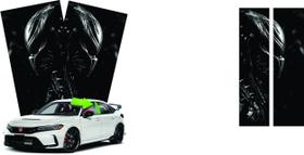 Par De Adesivos Decorativo Coluna De Porta Predator