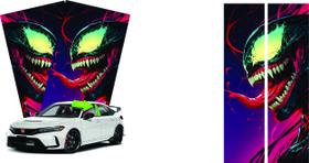 Par De Adesivos Decorativo Coluna De Porta Venom