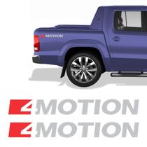Par De Adesivos Emblema 4motion Cinza Amarok 2017