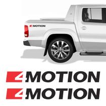 Par De Adesivos Emblema 4motion Preto Amarok 2017