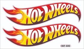Par De Adesivos Hot Wheels Carro Moto Bike 20x6cm Resinado Par De Adesivos Hot Wheels Carro Moto Bike 20x6cm Resinado
