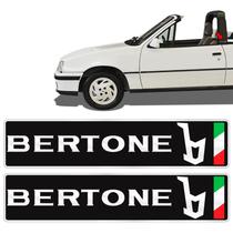 Par De Adesivos Kadett Gsi Bertone Modelo Original Preto