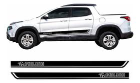 Par de Adesivos Laterais Compatível Fiat Toro Opening Edition