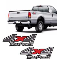 Par de Adesivos Lateral 4x4 F-250 Max Power Emblema Grafite Par de Adesivos Lateral 4x4 F-250 Max Power Emblema Grafite