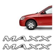 Par De Adesivos Maxx Emblema Lateral Corsa Prisma Celta
