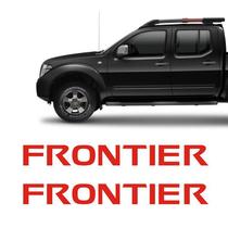 Par De Adesivos Nissan Frontier 12/ Rack Longarina Vermelho