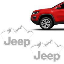 Par De Adesivos Para Jeep Montanha Modelo Cinza Genérico Par De Adesivos Para Jeep Montanha Modelo Cinza Genérico