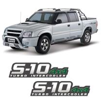 Par De Adesivos S10 2009/2011 Turbo Intercooler 4x4 Verde Par De Adesivos S10 2009/2011 Turbo Intercooler 4x4 Verde