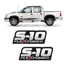Par de Adesivos S10 Rodeio Flex Power Vermelho (Porta) Par de Adesivos S10 Rodeio Flex Power Vermelho (Porta)