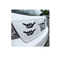 Par De Adesivos Shaka Hang Loose 16cm - Carro, Moto Par De Adesivos Shaka Hang Loose 16cm - Carro, Moto