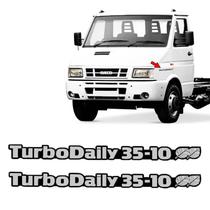 Par de Adesivos Turbo Daily 35-10 Iveco Lateral Refletivo