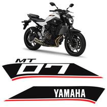 Par de Adesivos Yamaha Mt-07 Faixas Tanque Modelo Original