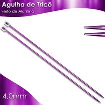 Par De Agulha De Tricô Alumínio - Círculo - 4,0Mm - Nybc