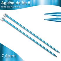 Par De Agulha De Tricô Alumínio - Círculo - 7,0Mm - Nybc