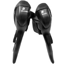 Par de Alavanca de Câmbio/Freio Sti Speed Micronew 2/8v - 3/8v Velocidades Bike