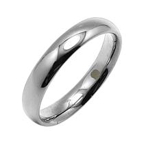 Par de Aliança Anatômica Meia Cana Ouro 18k 3,7mm WG