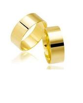 Par De Aliança Casamento Noivado Ouro 18K Alianaças de Noivado 8 gramas