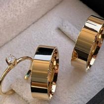 Par de Aliança Casamento Noivado Reta 6MM banhada a ouro