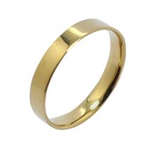 Par de Aliança de Ouro 18k 750 Anatômica Reta 3,8mm WG