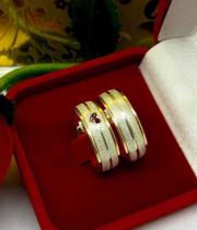 Par de Aliança Gold Love Prata Par de Aliança Gold Love Prata